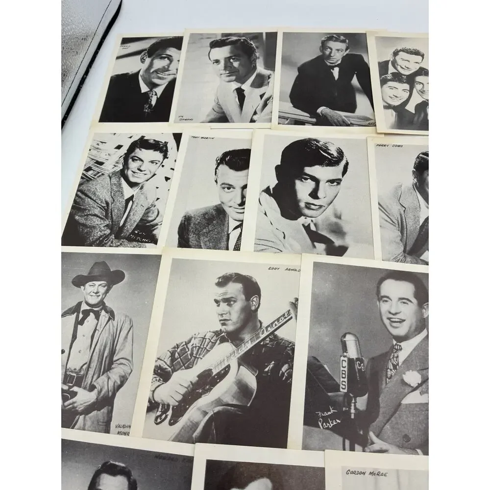 Vintage Arcade Card Lot – 22 Golden Age Singers & Musical Stars